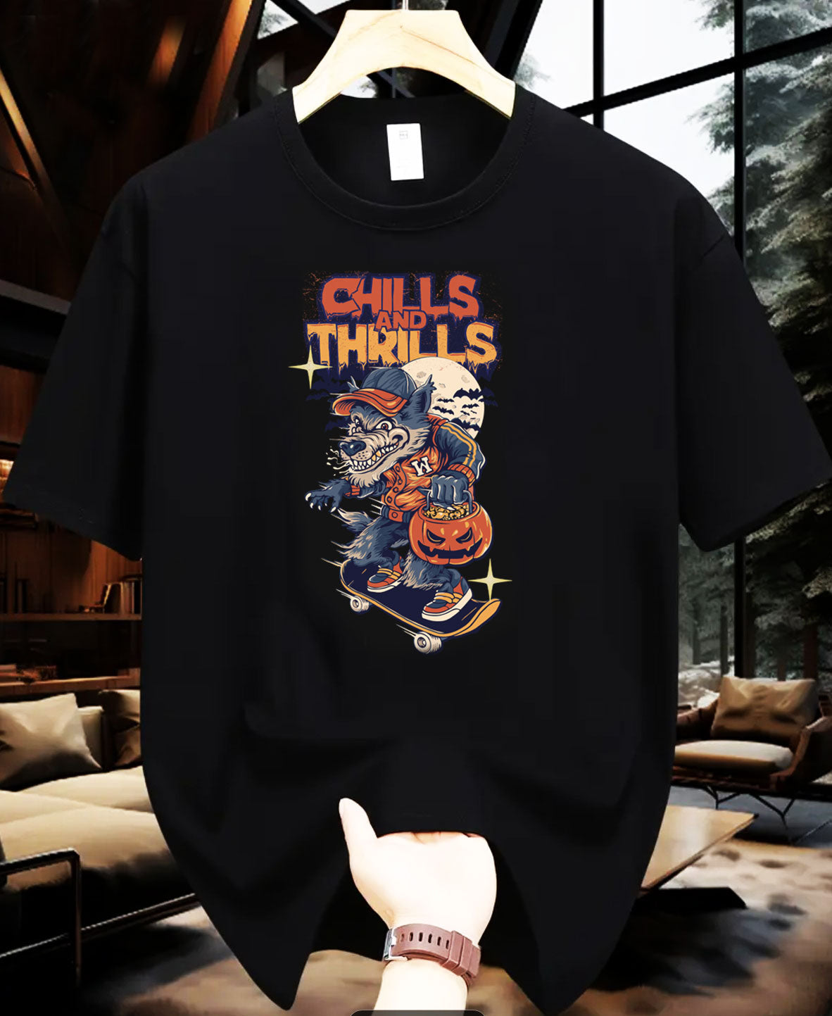 Unisex Chill and Thrill Graphic T-shirt