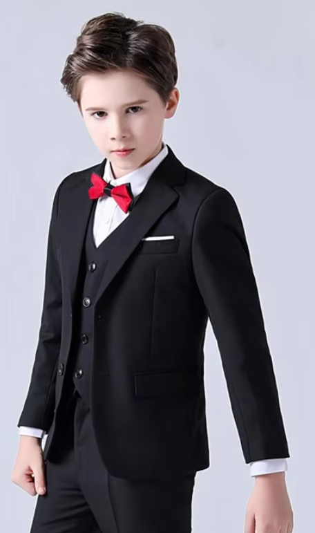 Boys Top Quality Formal Wedding Suit Tuxedo Bow tie Dress