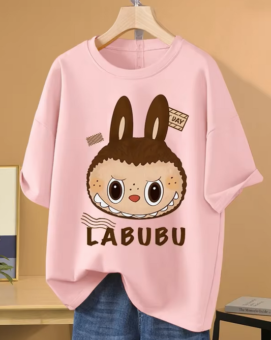 Anime LABUBU Print casual T-shirt