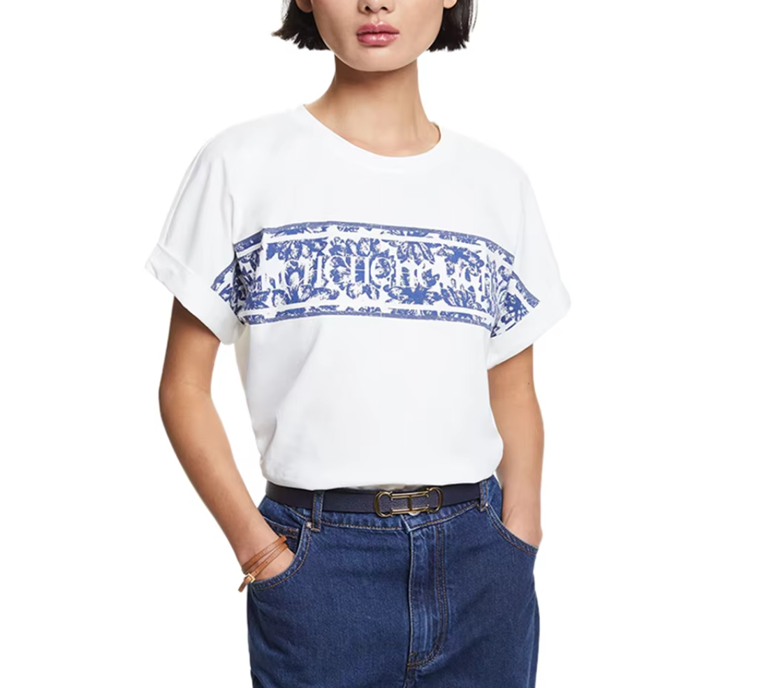 Luxury brand Women T Shirts Cotton O-Neck letter Printed Pattern