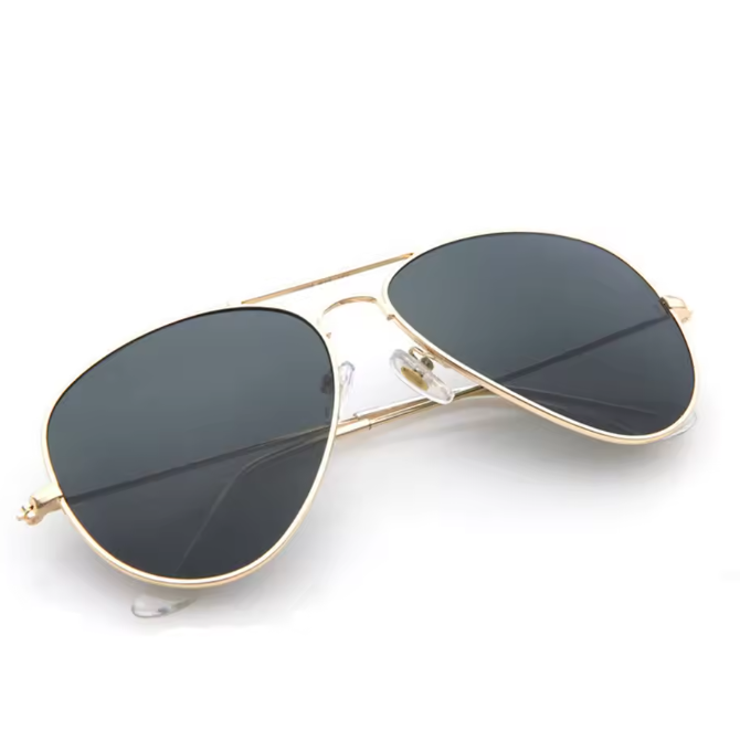 Unisex Fashion Sunglasses Pilot Round Gradient Mirror Outdoor Driving Glasses